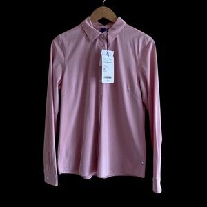 Kit and Ace O.T.M, Classic Blouse Woman Medium Pink Long-Sleeve Button Down